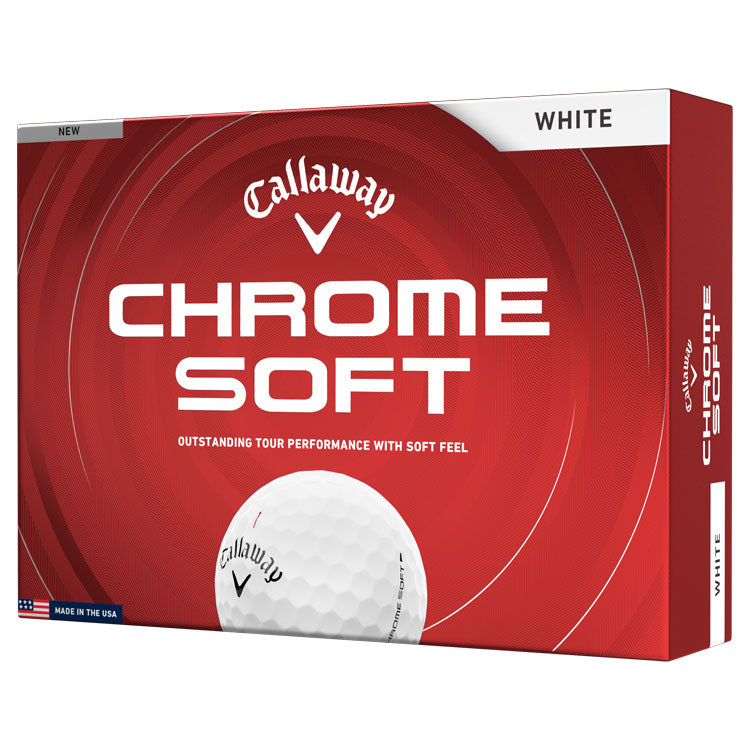 Callaway Chrome Soft Golf Balls - 1 Dozen (White)