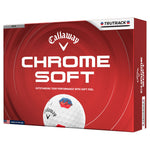 Callaway Chrome Soft TruTrack Golf Balls - 1 Dozen (Blue/Red)