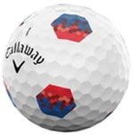 Callaway Chrome Soft TruTrack Golf Balls - 1 Dozen (Blue/Red)