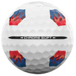 Callaway Chrome Soft TruTrack Golf Balls - 1 Dozen (Blue/Red)