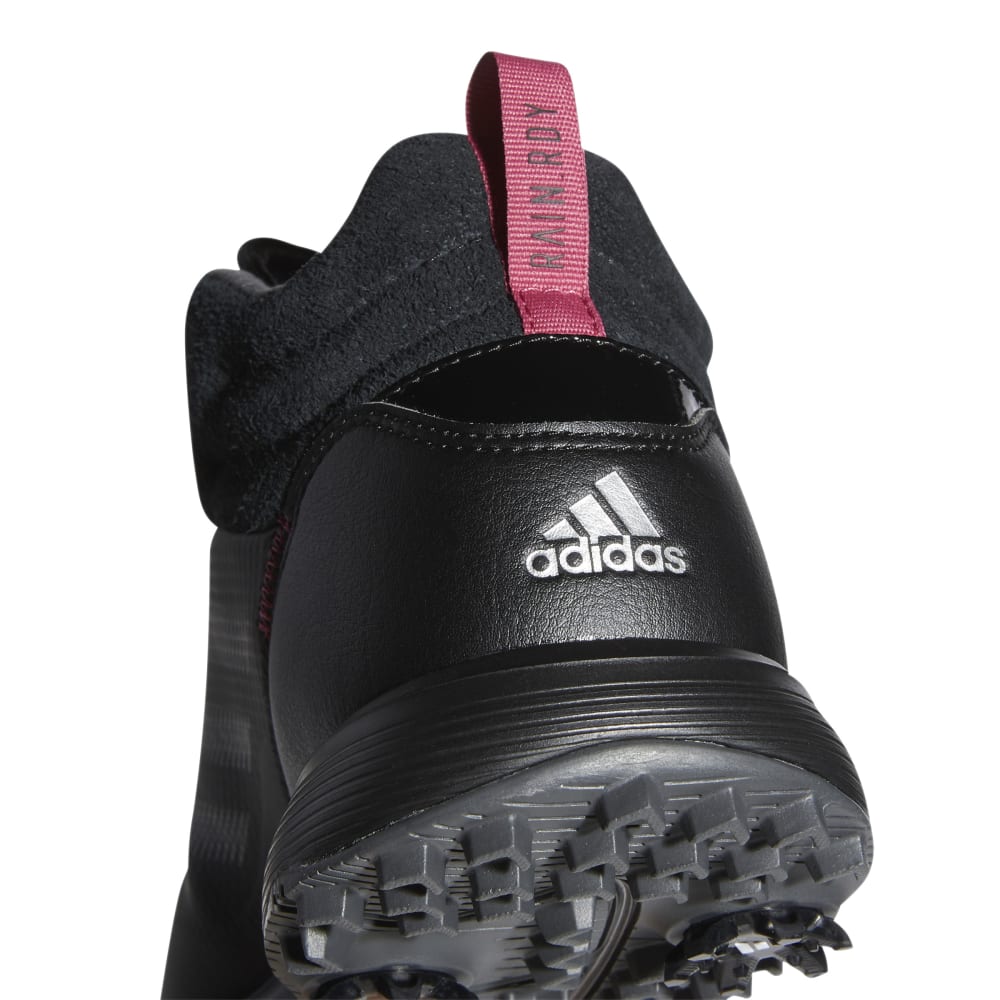 adidas Ladies S2G Mid Cut Golf Shoes Black/Dark Silver/Wild Pink