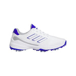 adidas Mens ZG23 Golf Shoes Ftwr White/Lucid Blue/Silver Met.