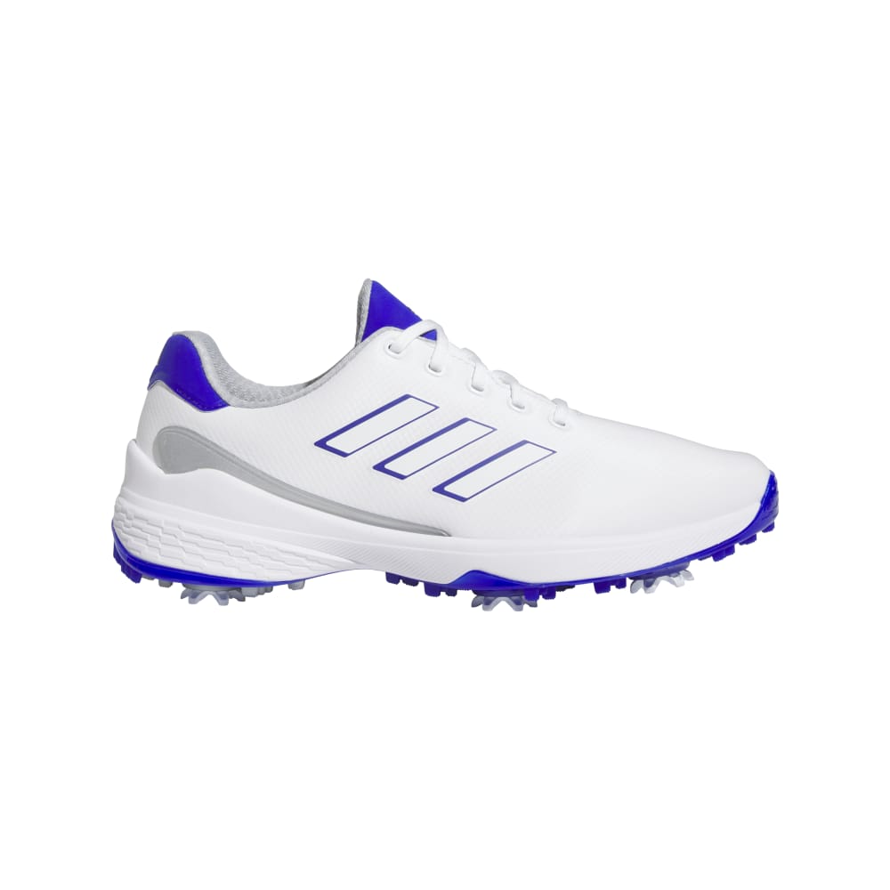 adidas Mens ZG23 Golf Shoes Ftwr White/Lucid Blue/Silver Met.