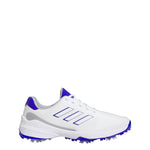adidas Mens ZG23 Golf Shoes Ftwr White/Lucid Blue/Silver Met.