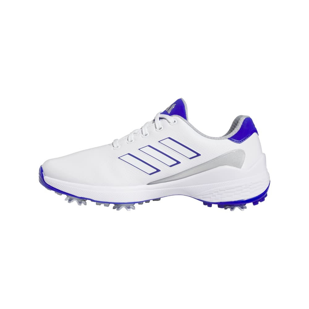adidas Mens ZG23 Golf Shoes Ftwr White/Lucid Blue/Silver Met.