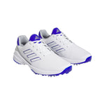 adidas Mens ZG23 Golf Shoes Ftwr White/Lucid Blue/Silver Met.