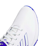 adidas Mens ZG23 Golf Shoes Ftwr White/Lucid Blue/Silver Met.