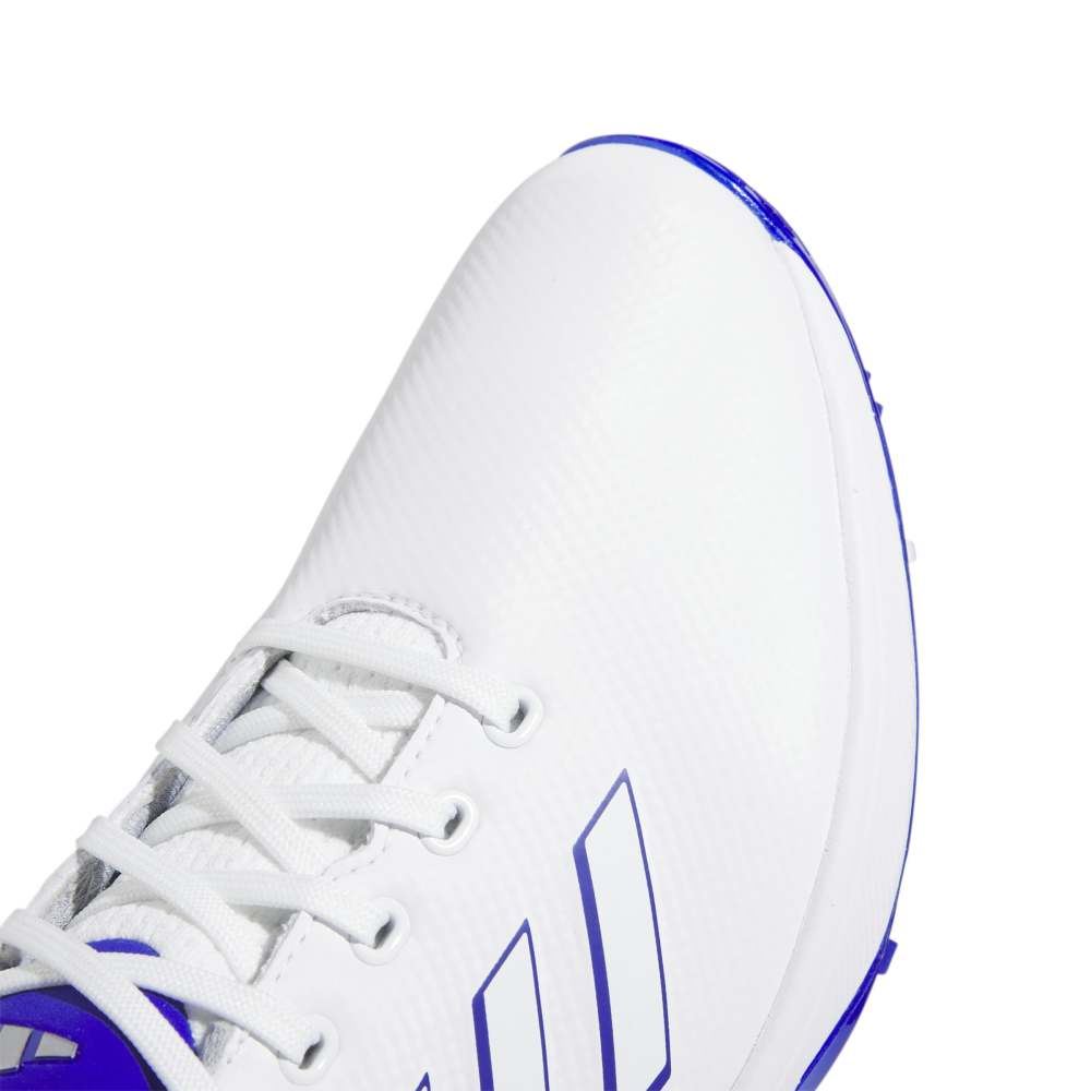 adidas Mens ZG23 Golf Shoes Ftwr White/Lucid Blue/Silver Met.