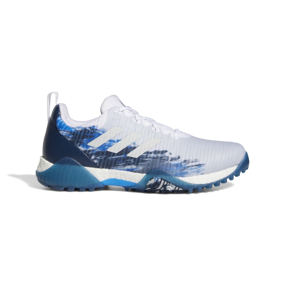 adidas Mens Codechaos Spikeless Golf Shoes White/Navy