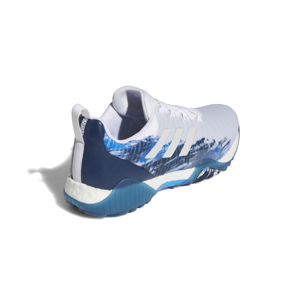 adidas Mens Codechaos Spikeless Golf Shoes White/Navy