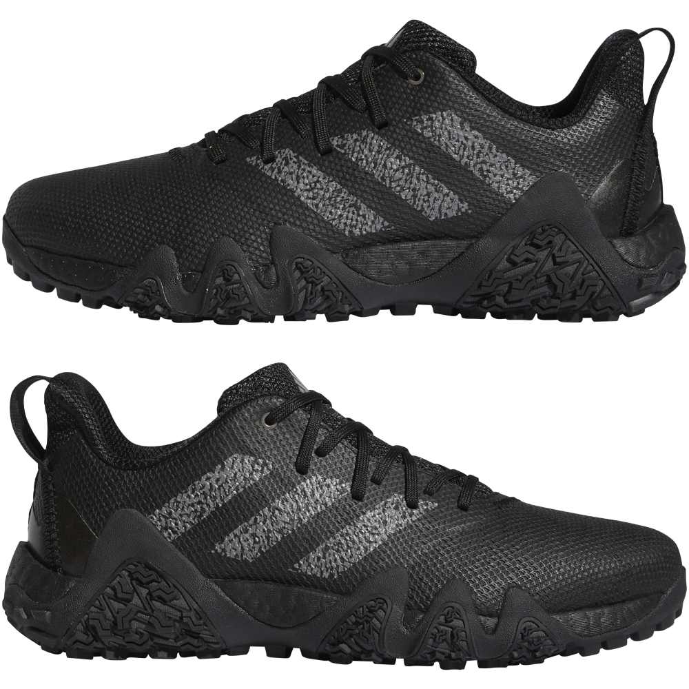 adidas Mens Codechaos 22 Spikeless Golf Shoes Core Black/Dark Silver Metallic/Core Black
