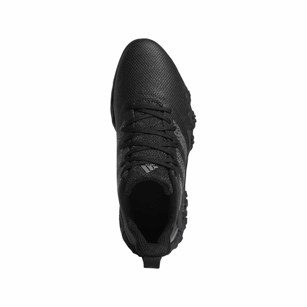 adidas Mens Codechaos 22 Spikeless Golf Shoes Core Black/Dark Silver Metallic/Core Black