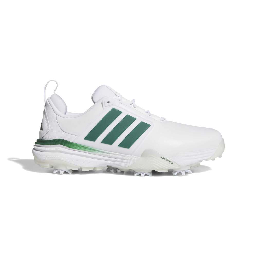 adidas Mens Adipower 26 Golf Shoes - White/Collegiate Green/Crystal White