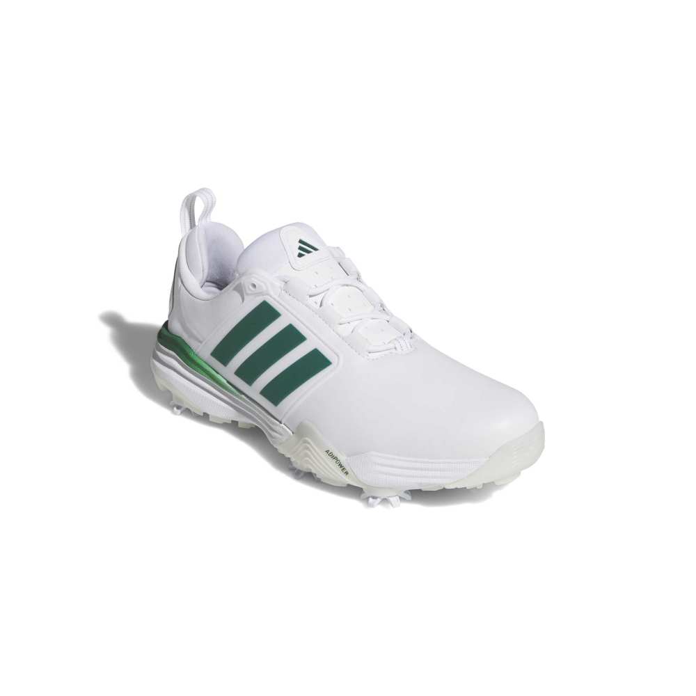 adidas Mens Adipower 26 Golf Shoes - White/Collegiate Green/Crystal White