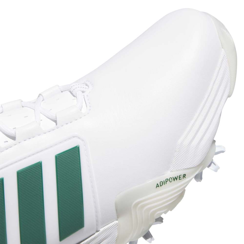 adidas Mens Adipower 26 Golf Shoes - White/Collegiate Green/Crystal White