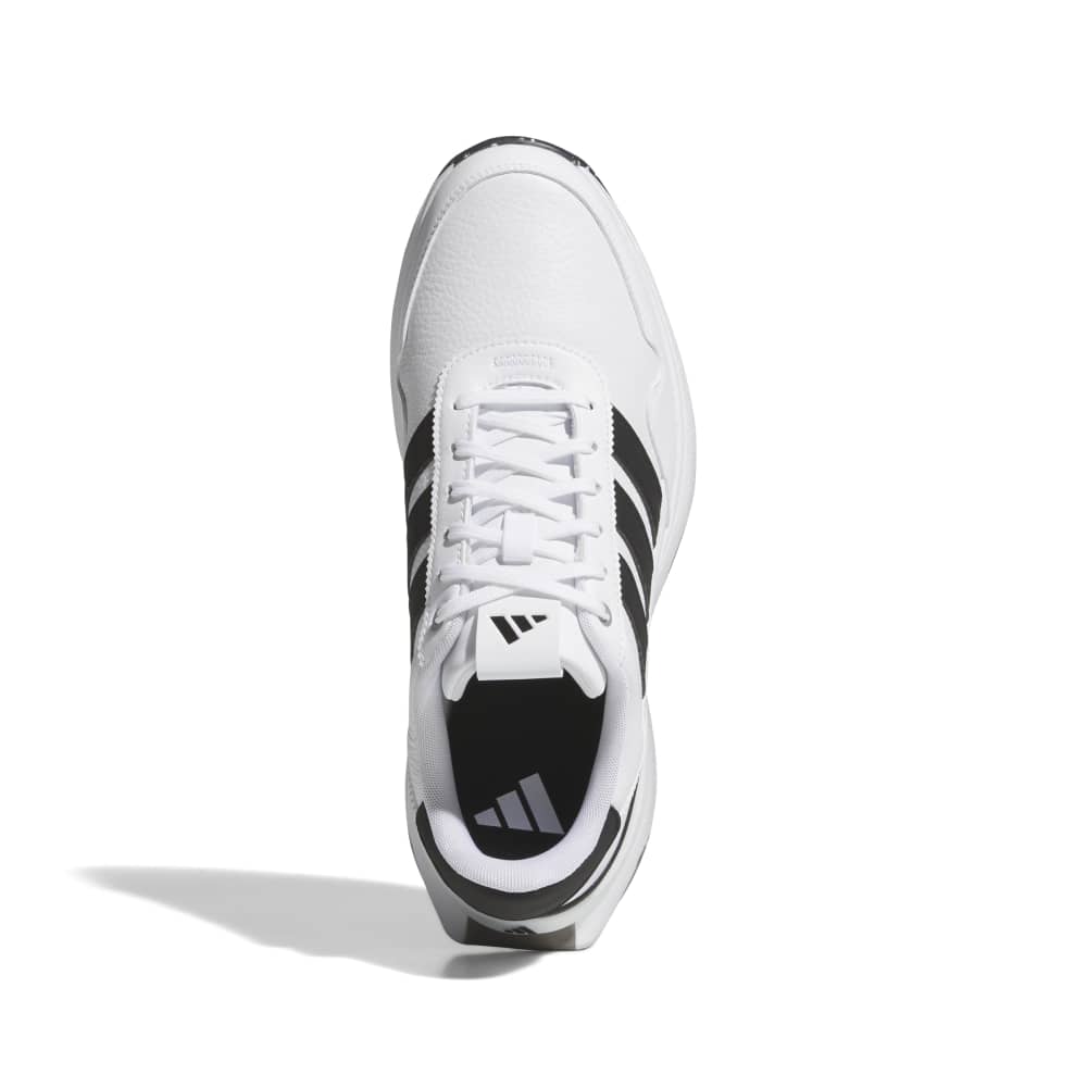 adidas Mens S2G 26 Leather Spikeless Golf Shoes - White/Core Black