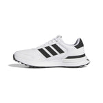 adidas Mens S2G 26 Leather Spikeless Golf Shoes - White/Core Black