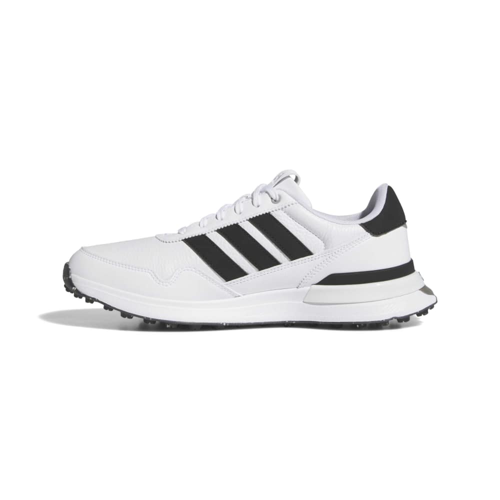 adidas Mens S2G 26 Leather Spikeless Golf Shoes - White/Core Black