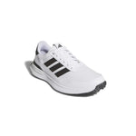 adidas Mens S2G 26 Leather Spikeless Golf Shoes - White/Core Black