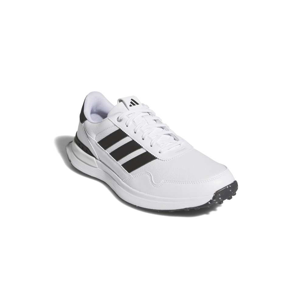 adidas Mens S2G 26 Leather Spikeless Golf Shoes - White/Core Black