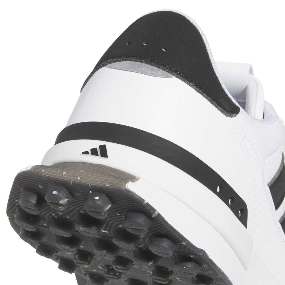 adidas Mens S2G 26 Leather Spikeless Golf Shoes - White/Core Black