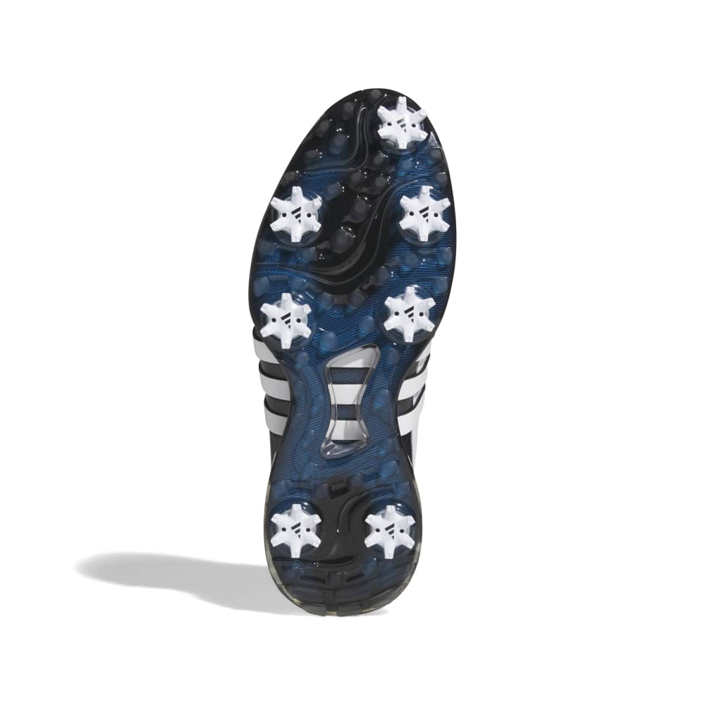 adidas Mens TOUR360 24 GOLF SHOES - White/Core Black/Lucid Ray Blue