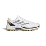 adidas Mens ADIZERO ZG SPIKELESS GOLF SHOES - White/Core Black/Ice Tangerine