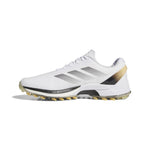 adidas Mens ADIZERO ZG SPIKELESS GOLF SHOES - White/Core Black/Ice Tangerine