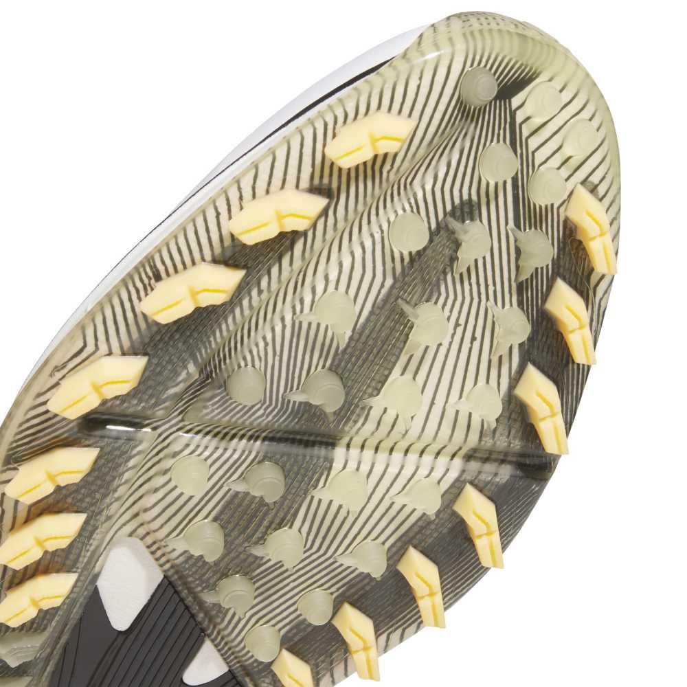 adidas Mens ADIZERO ZG SPIKELESS GOLF SHOES - White/Core Black/Ice Tangerine