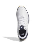 adidas Mens S2G 26 Leather Spikeless Golf Shoes - White/Collegiate Navy