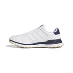 adidas Mens S2G 26 Leather Spikeless Golf Shoes - White/Collegiate Navy
