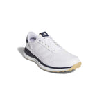 adidas Mens S2G 26 Leather Spikeless Golf Shoes - White/Collegiate Navy