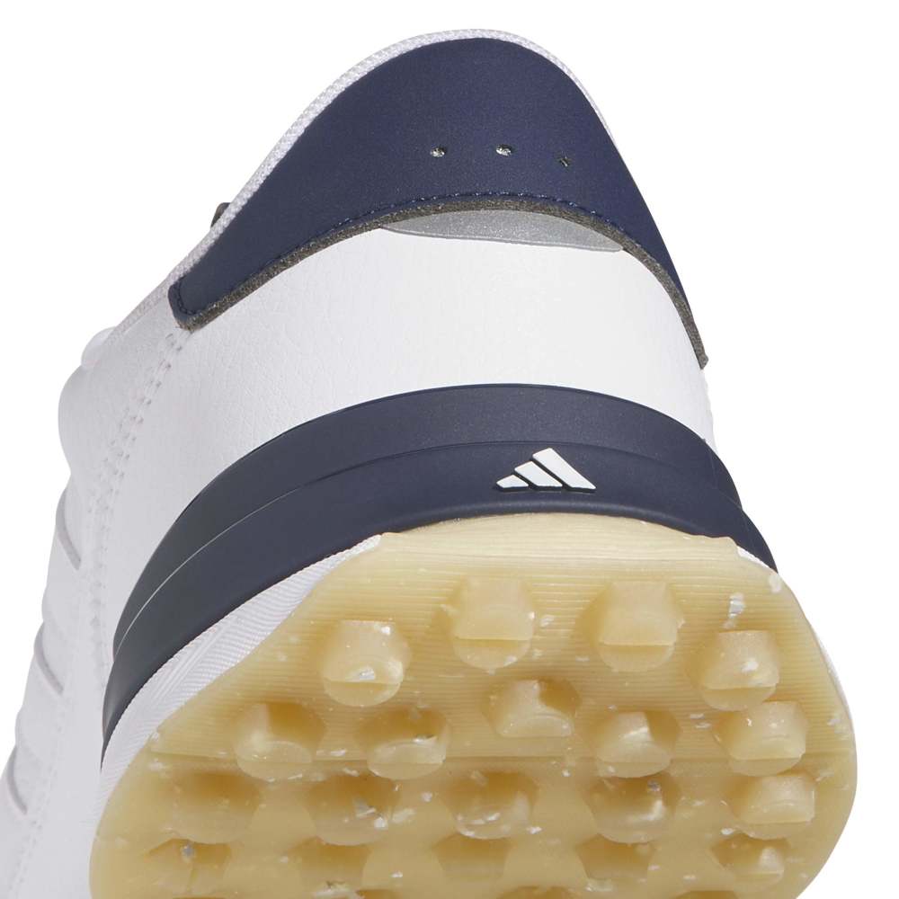 adidas Mens S2G 26 Leather Spikeless Golf Shoes - White/Collegiate Navy