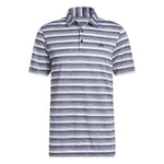 adidas Two-color Striped Golf Polo Shirt Collegiate Navy / White