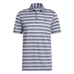 adidas Two-color Striped Golf Polo Shirt Collegiate Navy / White