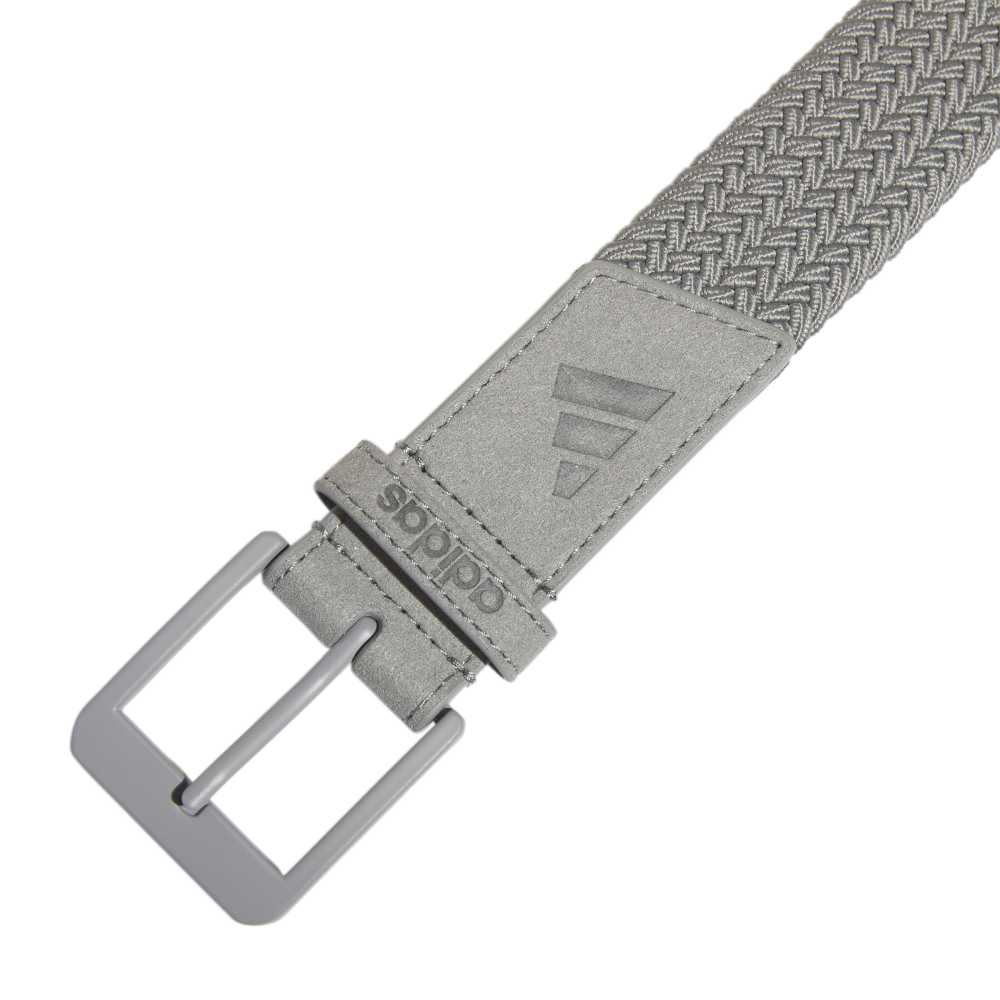 adidas Mens Golf Braided Stretch Belt - Grey Three