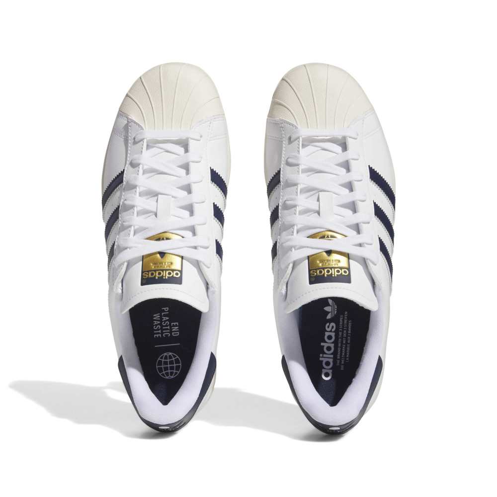 adidas Mens Superstar Golf Shoes Shoe White/Navy/Off White