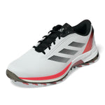 adidas Mens Adizero ZG Spikeless Golf Shoes Ftwr White/Lucid Red/Core Black