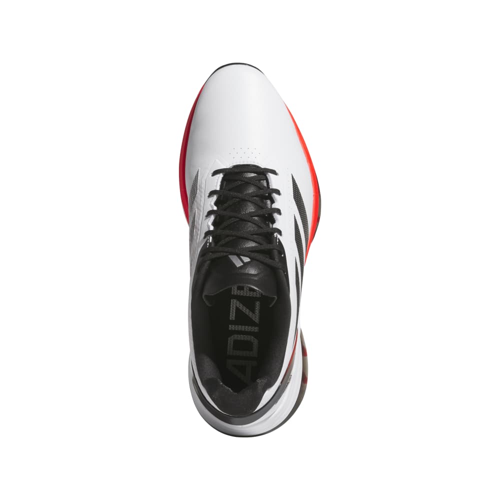 adidas Mens Adizero ZG Spikeless Golf Shoes Ftwr White/Lucid Red/Core Black