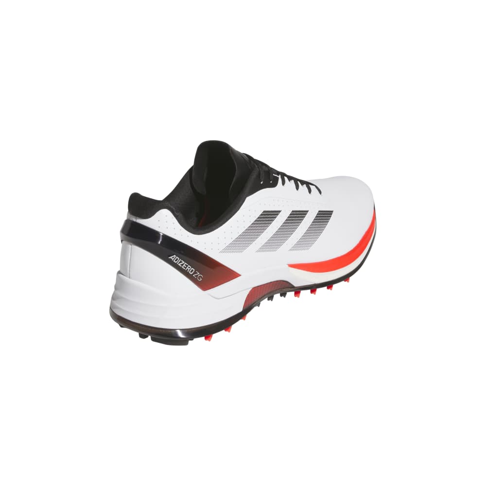 adidas Mens Adizero ZG Spikeless Golf Shoes Ftwr White/Lucid Red/Core Black