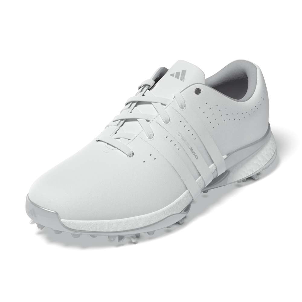 adidas Mens Womens Tour360 24 BOOST Golf Shoes Ftwr White/Ftwr White/Silver Met.