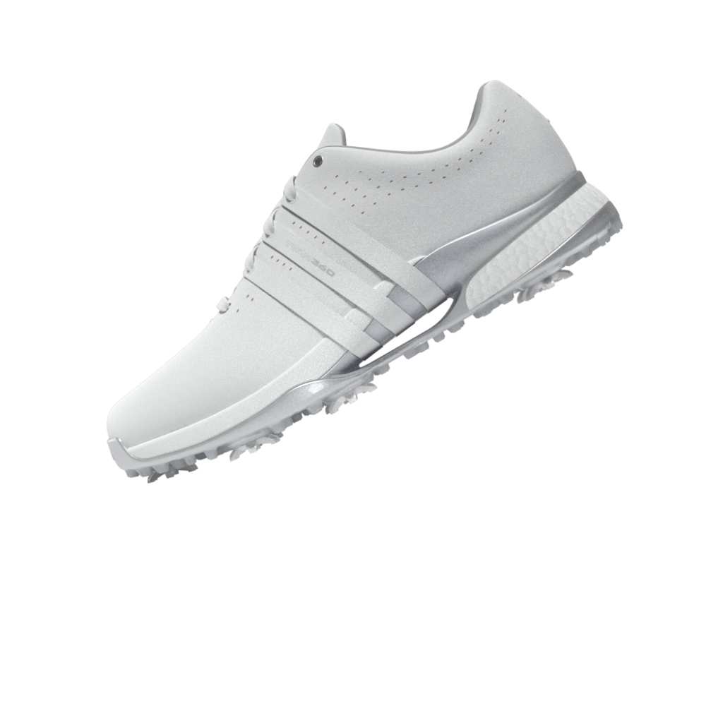 adidas Mens Womens Tour360 24 BOOST Golf Shoes Ftwr White/Ftwr White/Silver Met.