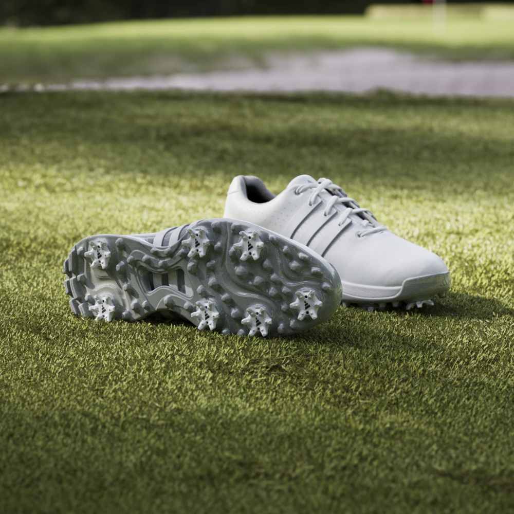 adidas Mens Womens Tour360 24 BOOST Golf Shoes Ftwr White/Ftwr White/Silver Met.
