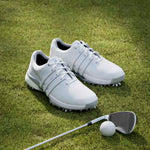 adidas Mens Womens Tour360 24 BOOST Golf Shoes Ftwr White/Ftwr White/Silver Met.