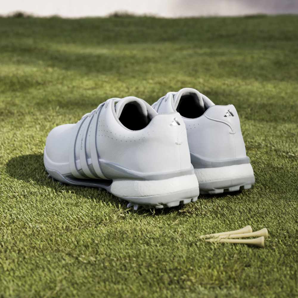 adidas Mens Womens Tour360 24 BOOST Golf Shoes Ftwr White/Ftwr White/Silver Met.