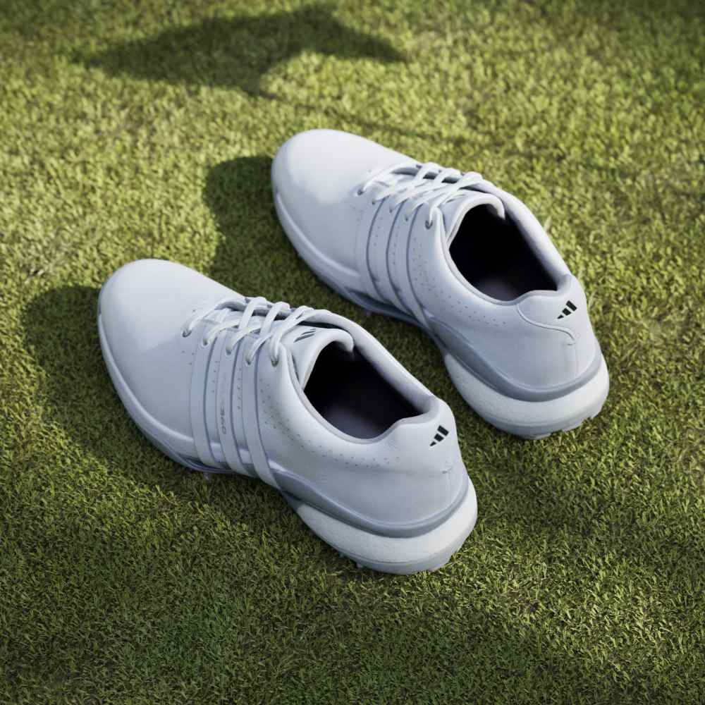 adidas Mens Womens Tour360 24 BOOST Golf Shoes Ftwr White/Ftwr White/Silver Met.