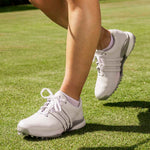 adidas Mens Womens Tour360 24 BOOST Golf Shoes Ftwr White/Ftwr White/Silver Met.