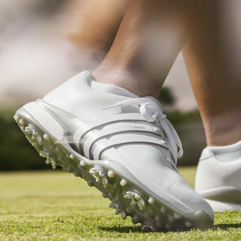 adidas Mens Womens Tour360 24 BOOST Golf Shoes Ftwr White/Ftwr White/Silver Met.