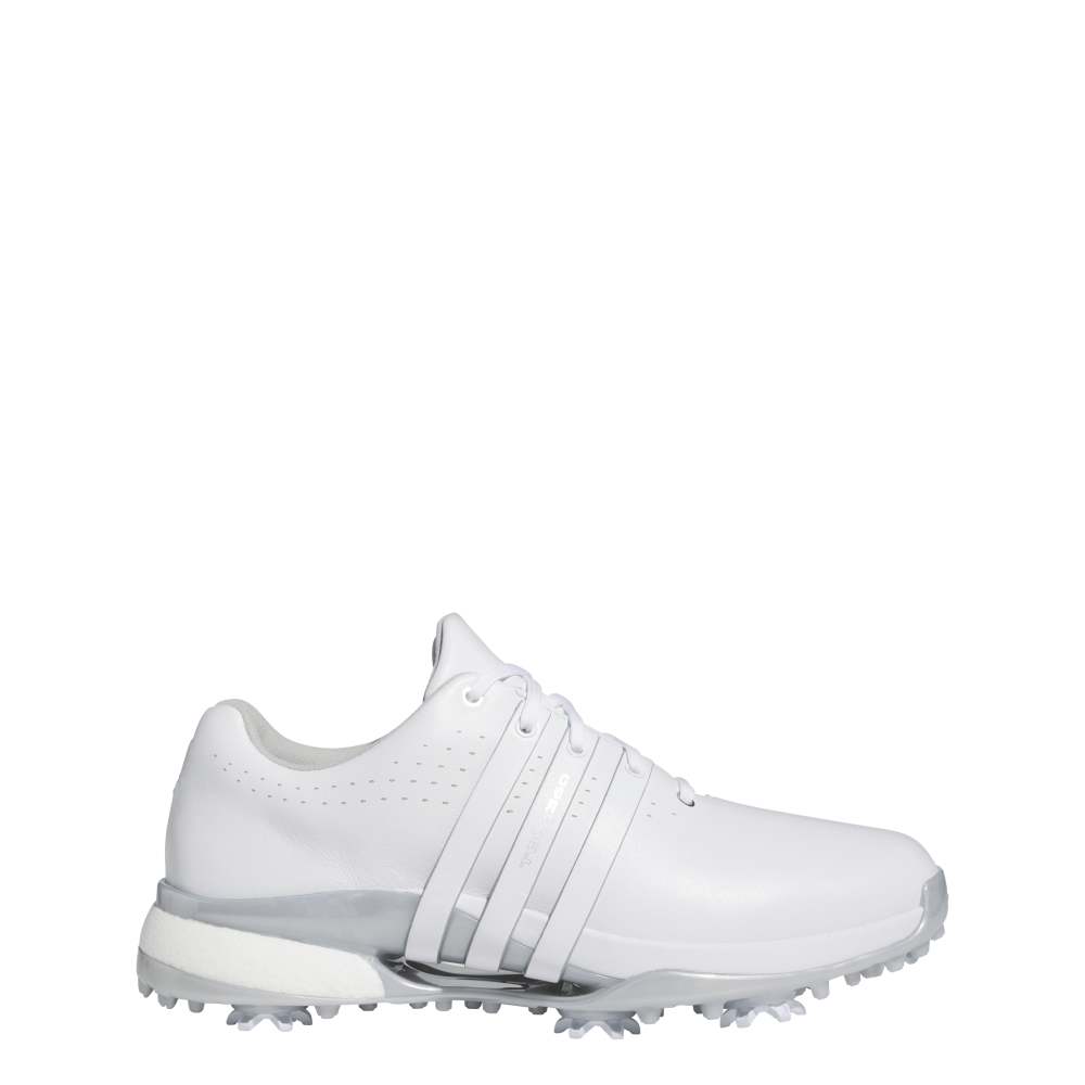 adidas Mens Womens Tour360 24 BOOST Golf Shoes Ftwr White/Ftwr White/Silver Met.