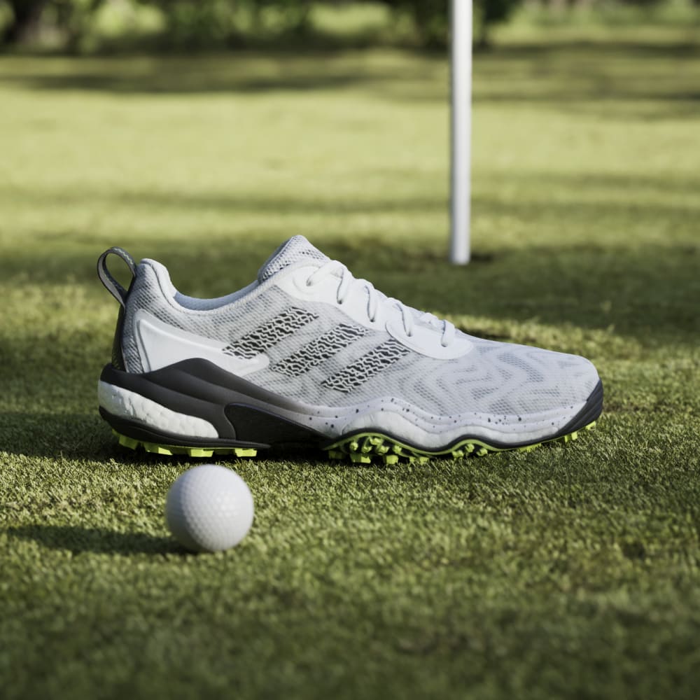 adidas Mens Codechaos 25 Spikeless Golf Shoes Ftwwht/Coreblack/Luclem
